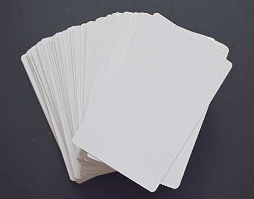 100pcs sublimation Metal business cards laser engraved Metal Business Cards Sublimation Blanks 3.4x2.1in Thicknes (0.30mm) (White) - Thumbnail 2