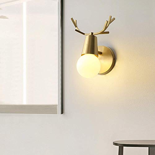 Aplique de pared de diseño creativo dorado E27 H65, iluminación interior para restaurantes 4