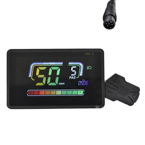 Compteur vélo électrique LCD H6C-2 avec afficheur tableau de bord scooter UART 6PIN