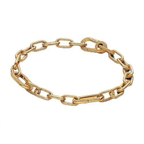 Bracciale a catena con piccole maglie in oro 14 carati collezione ME lunghezza: 15 cm 563829C00-1 Argento sterling Nessuna pietra preziosa
