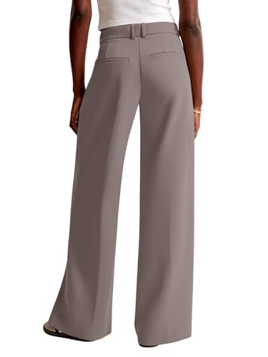Image of NIMIN Women Wide Leg Pants High Waisted Business Casual Work Trousers Dressy Pants with Pockets