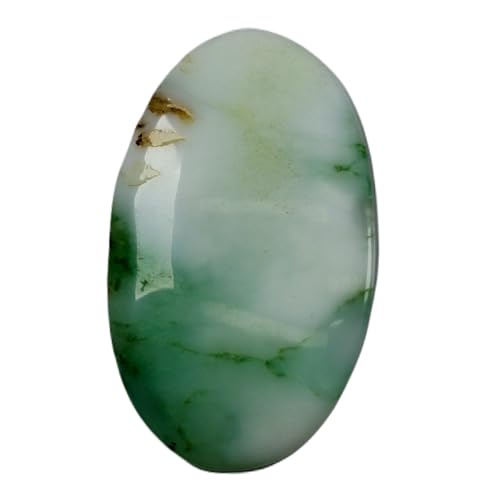 Chrysoprase naturelle de 71,85 carats cabochon ovale LCAB-0938 pour création joaillerie