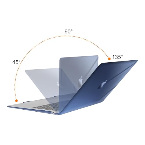 Image of MOSISO Compatible with MacBook Air 13 inch Case 2022 2021 2020 2019 2018 Release A2337 M1 A2179 A1932 Touch ID, Plastic Hard Shell Cover Compatible with MacBook Air 13.3 inch Case, Crystal Midnight