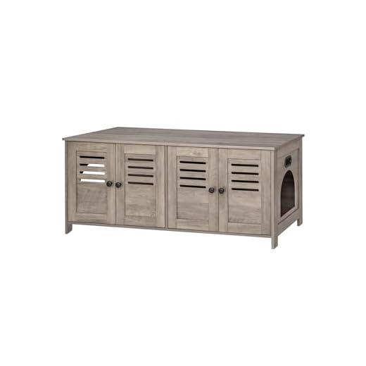 Dual Cat Litter Box Enclosure