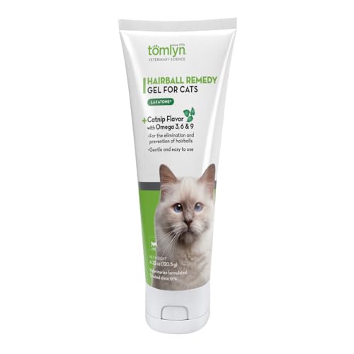 Tomlyn Laxatone Catnip-Flavored Hairball Remedy Gel for Cats, 4.25oz