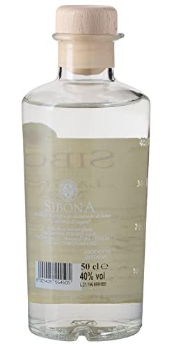 Sibona Grappa di Nebbiolo 40% vol. (1 x 0,5l) – Sortenreiner, kräftiger Grappa aus Italien