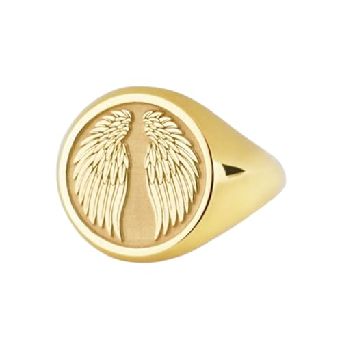 Bague ailes d'ange en argent 925 avec placage or d'une finition joaillerie durable
