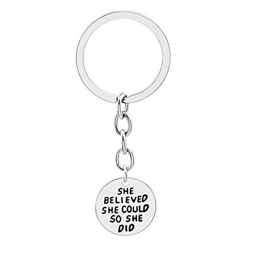 Preisvergleich Produktbild WFWUK Schlüsselbund für Herren Schlüsselkette Schriftzug Schlüsselbund Handtasche Schlüsselring Modeschmuck Schlüsselbund Weil während Metall-Schlüsselring