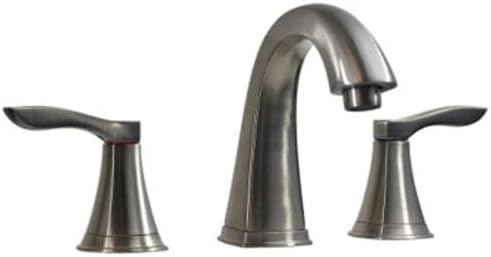 Replacement for Wide-Spread Bathroom Faucet 8" Ctr, Satin Nickel Replaces Parts