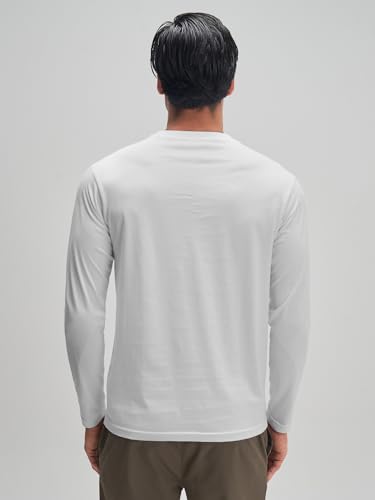 Image of XYXX Men's Solid Cotton T-Shirt | Round Neck Tshirt | Full Sleeves | Solid-Regular Fit Tshirt for Men