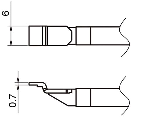 Hakko T51-L6 Hot Tweezer Tips - SOP Shape-6L - for FX9705, N.a - Image 4