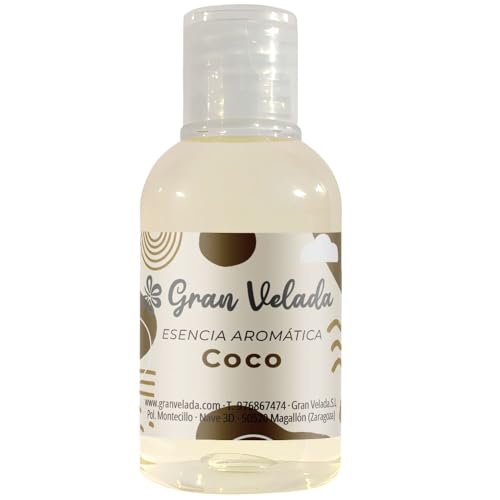 Esencia Aromática de Coco Concentrada para Velas, Jabones y Más | Fragancia Afrutada con Toques de Vainilla y Floral | Ideal para Crear Productos Caseros con Exquisito Aroma a Coco | 50 ml