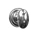 Delaney Hardware Bravura 905 Oxford Knob Dummy Lockset with Modern Round Trim Scratch Resistant Door Knob for Closet/Pantry, Satin Nickel