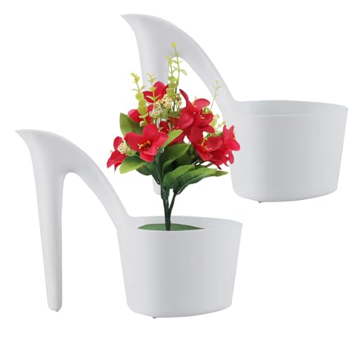 Vasi Da Fiori per - Piantare Da Ufficio A Forma Di Alto | Vaso Di Scarpe Creative per La Decorazione Della Interna | Vaso Floreale Unico per Balcone, Cortile, Soggiorno, Ufficio | Con