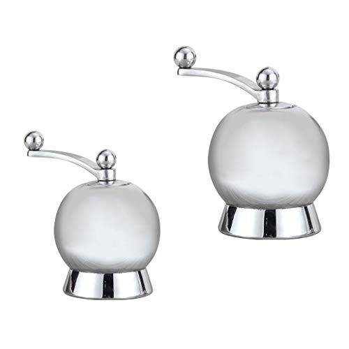 Moedor de sal e pimenta | Moedor de sal e pimenta de aço inoxidável manual | Espessura ajustável fin