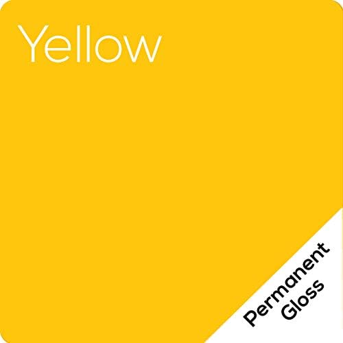 Miniatura 4 de 12 in X 1020ft rollo de vinilo adhesivo permanente brillantemate Oracal 651. Cortadora para artesanías, perforadora., Amarillo, 10