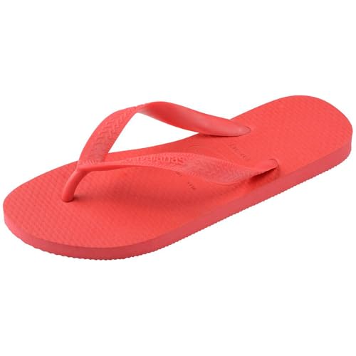 Havaianas Women's Color Flip Flops - Spring & Summer Style Sandals, Ruby Red, 7/8