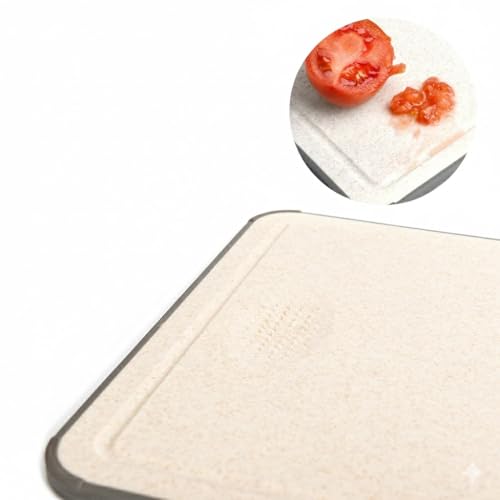 Tabla de cortar rectangular 2 en 1 de acero y PP 36.5x25x1 cm miniatura 6
