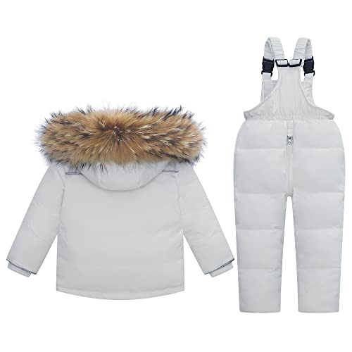 Image of Kids 2-Piece Snowsuit Toddler Baby Boys Girls Winter Wear Ski Jacket & Snow Bib Pants Ski Suit, 1-6 Years