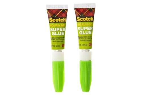 Scotch Super Glue Gel, .07 oz, 2-Pack, Dries Quickly with a Permanent Hold (AD112) - Image 2