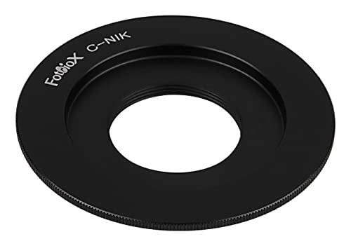 Image of Fotodiox Lens Mount Adapter, C-Mount Movie Lens to Nikon F-Mount Camera such as D7200, D5000, D3000, D300S & D90 DX
