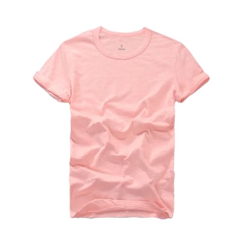 T-shirt en coton vintage pour homme avec col rond et finitions de qualité
