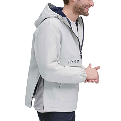 Image of Tommy Hilfiger Adaptive Men's Performance Fleece Lined Hooded Popover Jacket