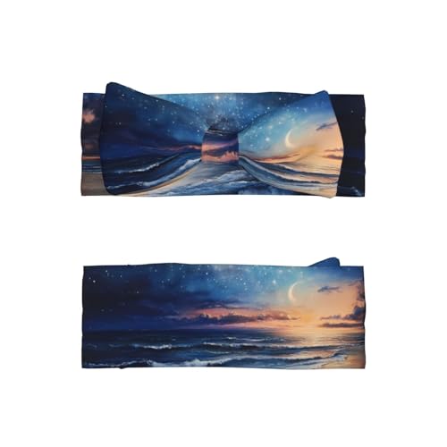 Late night beach Baby bow headband (0-6 months) - Universal for newborns to toddlers, a must-have for cute decoration2