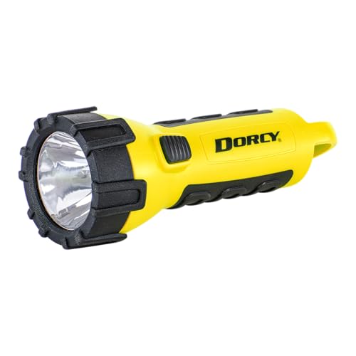Dorcy 150 Lumen Floating Water Resistant LED Flashlight with Carabineer Clip, Yellow (41-2510)