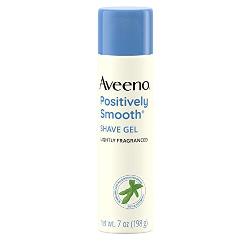 Aveeno Positively Smooth Moisturizing Shave Gel With Soy, Aloe, And Vitamin E To Help Prevent Nicks, Cuts And Razor Bumps, Lightly Fragranced, 7 Oz #TOP19