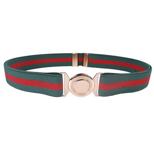 Stretch Elastic Waist Belt with Buckle - Women/Men Adjustable Jean Belt for Jeans, Dresses & Blouse