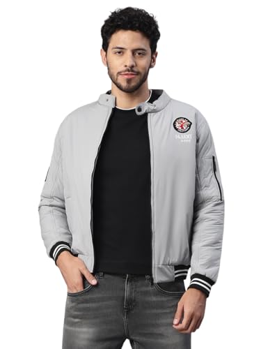 Image of UrbanMark Men Regular Fit Men High Neck Jacket