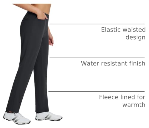 baleaf Womens Fleece Lined Waterproof Thermal Pants