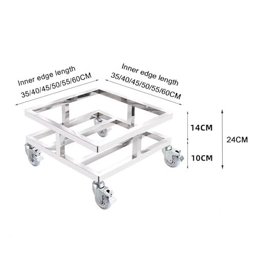 Carrito rodante de acero inoxidable multiusos móvil para restaurantes 6