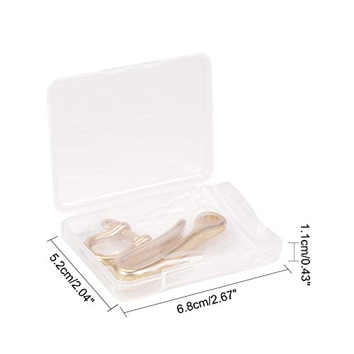 [PH PandaHall] 真鍮 U字型フック キーフック ゴールド 車 キーリング おしゃれ 真鍮製 ベルトフック バイク 車 自転車 キーホルダー 釣り針型 家 鍵 父親プレゼント ギフトとして