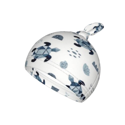 Image of Lcokin Sea Turtle Baby Stuff Swaddle Blanket Set with Beanie Hat for Boys and Girls Shower Gift