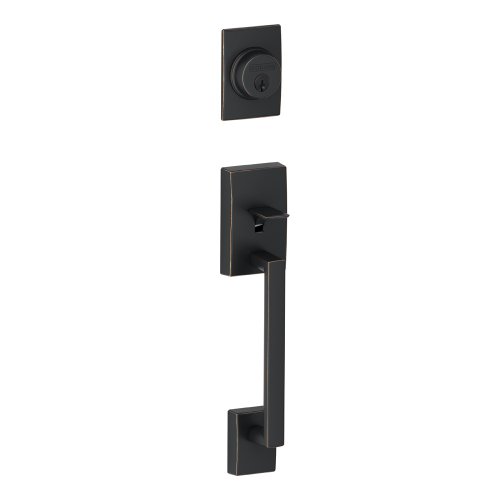 Schlage F58 CEN 716 Ensemble Extérieur Bronze Vieilli