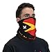 Funny Text East Timor Flag Neck Gaiter Shield Scarf Fashion Balaclava Headwear Bandana Face Mask Seamless For Men Women Motorcycle