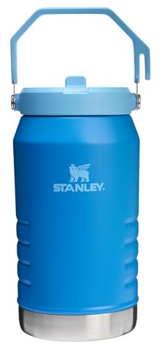 Image of Stanley IceFlow 2.0 Flip Straw Jug with Handle 64 oz | Twist On Lid and Flip Up Straw | Leakproof for Travel and Sports | Insulated Stainless Steel |BPA-Free | Azure