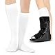BraceAbility Ersatzsockeneinlage für orthopädische Wanderschuhe | Medizinische Schlauchstrümpfe zum Tragen unter Air Cam Walkers und Fracture Boot Casts (2er Pack)