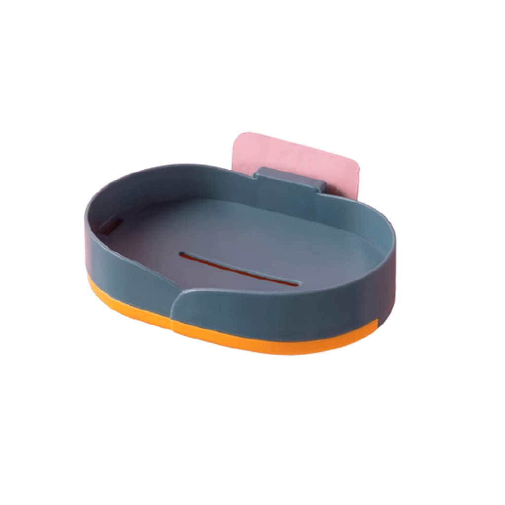 Soap dishes, Soap Dish Holder,SoapTray,Self-Draining Double-layer Wall-mounted Drain(Type E)