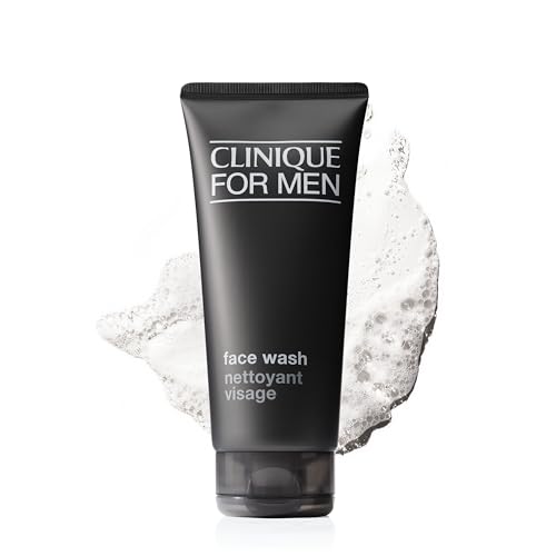 Clinique For Men Face Wash For Normal To Dry Skin Types | Mild Facial Cleanser | With Aloe Vera + Sucrose | Cleanses + Refreshes, 6.7 Fl Oz