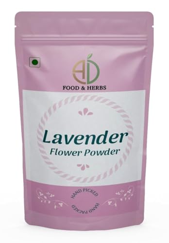 A D Food & Herbs Organic Lavender Flower Powder Aromatic Edible for Homemade Lattes, Tea Blends, Bath Salts, Gifts, Crafts (150 Gms)