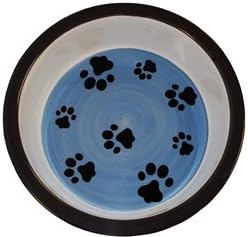 Melia Funky Paws Dog Bowl (BlueLarge)