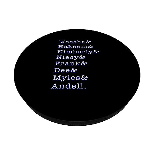 Moesha and friends PopSockets Swappable PopGrip, Black - Image 2