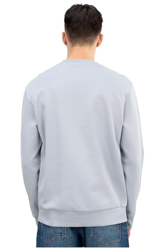 Armani Exchange Men's Shiny Embossed Crewneck Pullover Sweatshirt2