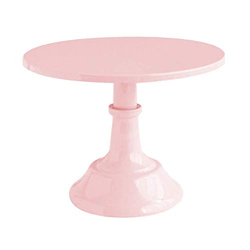 Vaugan Expositor Tarta Soporte y Curvado, Postre Cupcake Bandeja para Servir Redondo 10 Pulgadas para Fiesta Boda - Rosa