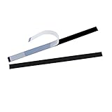 AwePackage Peel-and-Stick Tin Tie - Black, 7 inch (100)