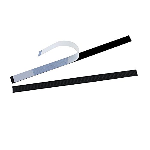 AwePackage Peel-and-Stick Tin Tie - Black, 7 inch (100)