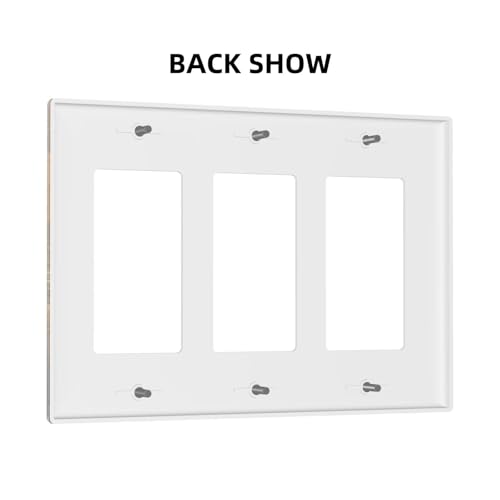 Decorative Outlet Covers Funny Ducks Vintage Lakeside Landscape 3 Gang Wall Plate Triple Rocker Light Switch Cover Plate Jumbo Electrical GFCI Faceplate for Bedroom Home Decor